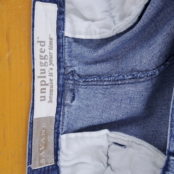 Savane Unplugged med wash hiking cargo front pockets Size 40 W denim shorts - Picture 4 of 6